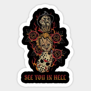 See you in hell Sticker